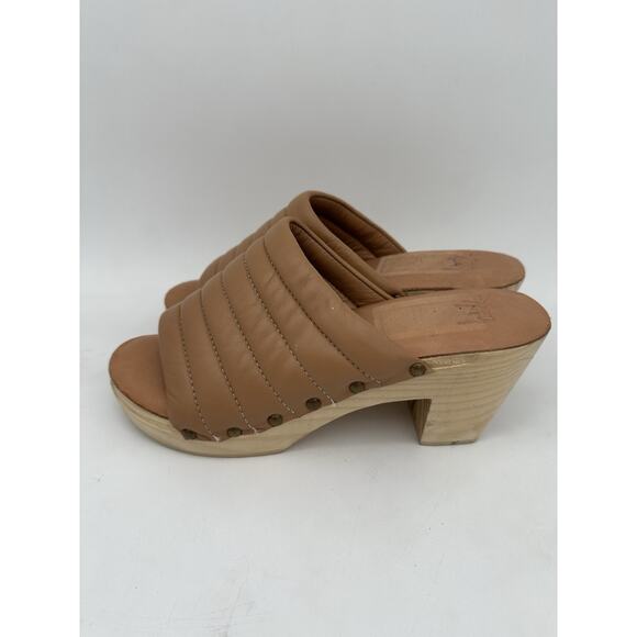 NEW Beek roller wooden platform heels sandal sz 10 - Picture 1 of 5